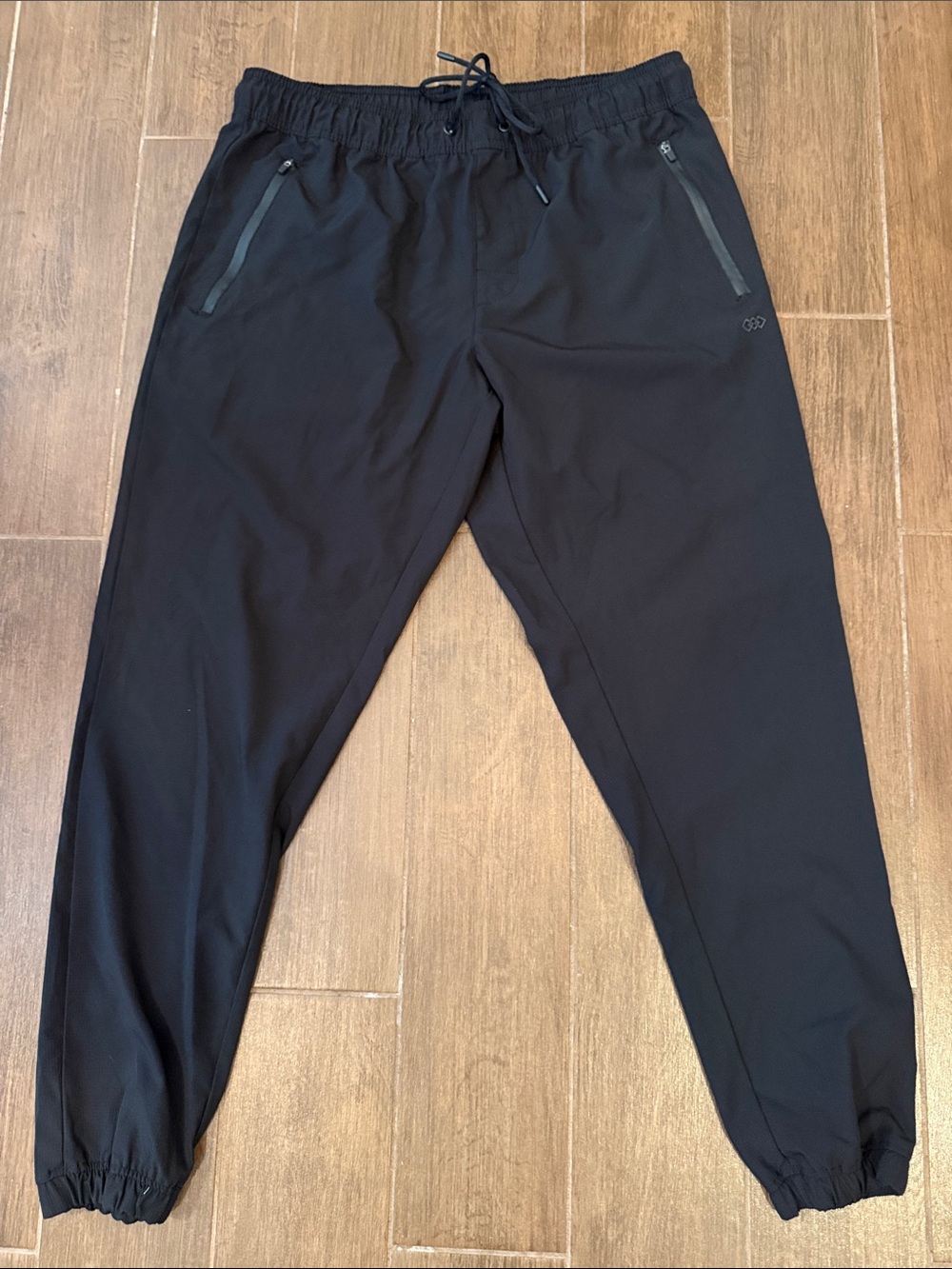 Men's Black Athletic Joggers with Elastic Waist. Worn Once!